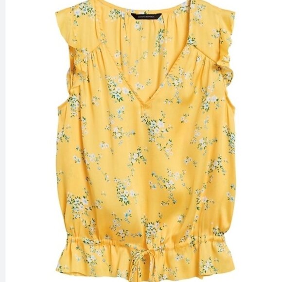 Banana Republic Tops - Banana Republic Spring Yellow Blouse S